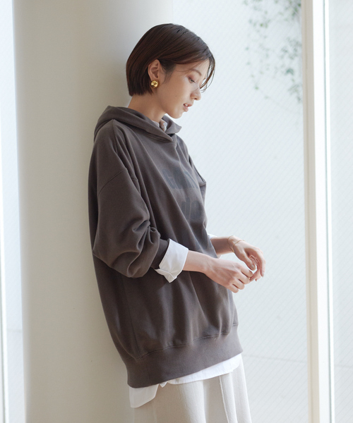 【セール】ロゴフーディースウェット（スウェット）｜Rouge vif Anna（ルージュヴィフアンナ） 6,619円