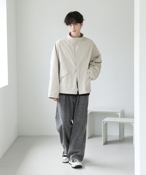 セール】ビッグシルエットドロップショルダーショートモッズ