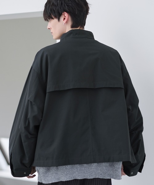 ASTRONOMY(アストロノミー)の「ビッグシルエットドロップショルダーショートモッズブルゾンM-65 タフタ/合成皮革/デニム(ブルゾン・メンズ・アイボリー/カーキ/チャコールグレー/ブラック/ブラウン/ブルー/ライトベージュ/ブラウン系その他/ホワイト系その他/カーキオリーブ/ブラック系その他/カーキブラウン/ブルー系/ブラック系・S/M/L/XL)」の19枚目の写真