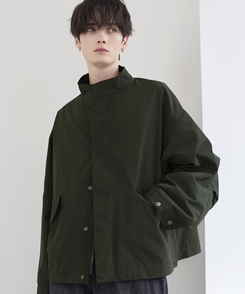 セール】ビッグシルエットドロップショルダーショートモッズブルゾンM