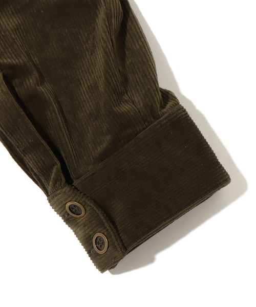 atmos pink（アトモスピンク）の「atmos pink コーデュロイ カーゴシャツ / アトモスピンク コーデュロイ カーゴシャツ（シャツ/ブラウス・レディース・ブラック/ベージュ/カーキ・S/M）」の8枚目の写真
