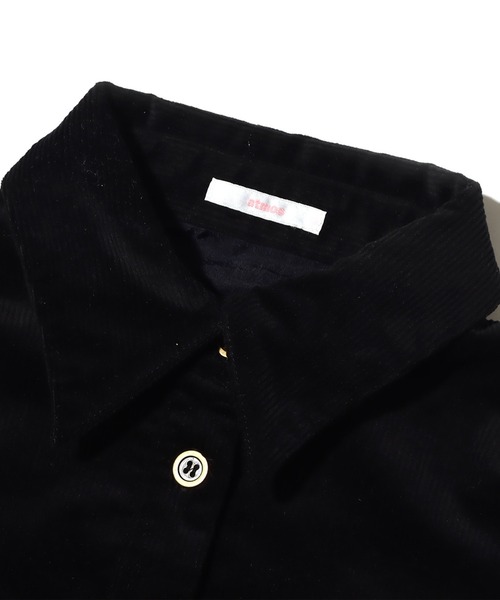 atmos pink（アトモスピンク）の「atmos pink コーデュロイ カーゴシャツ / アトモスピンク コーデュロイ カーゴシャツ（シャツ/ブラウス・レディース・ブラック/ベージュ/カーキ・S/M）」の11枚目の写真