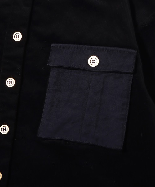 atmos pink（アトモスピンク）の「atmos pink コーデュロイ カーゴシャツ / アトモスピンク コーデュロイ カーゴシャツ（シャツ/ブラウス・レディース・ブラック/ベージュ/カーキ・S/M）」の12枚目の写真