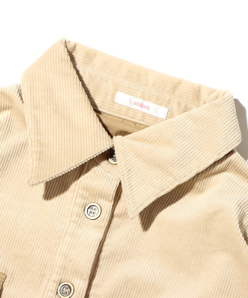 atmos pink（アトモスピンク）の「atmos pink コーデュロイ カーゴシャツ / アトモスピンク コーデュロイ カーゴシャツ（シャツ/ブラウス・レディース・ブラック/ベージュ/カーキ・S/M）」の16枚目の写真