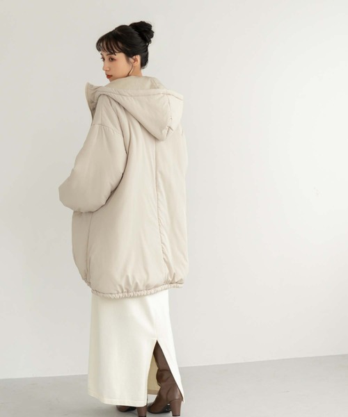fifth（フィフス）の「中綿モンスターパーカー（ダウンジャケット/コート・レディース・カーキ/ライトベージュ・M）」の10枚目の写真