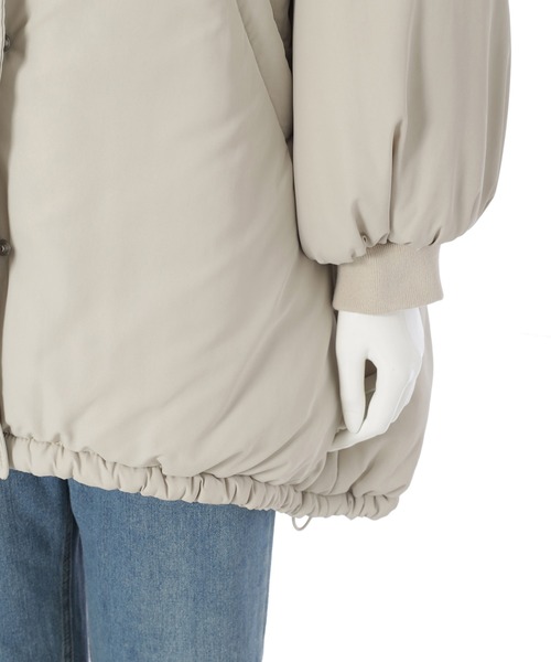 fifth（フィフス）の「中綿モンスターパーカー（ダウンジャケット/コート・レディース・カーキ/ライトベージュ・M）」の17枚目の写真