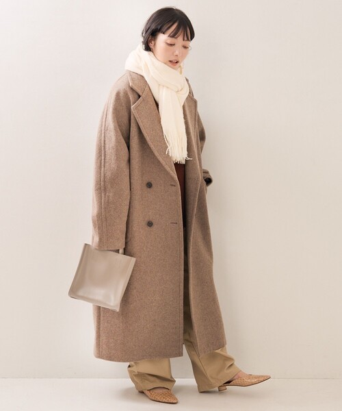 FREAK'S STORE(フリークスストア)の「BASISBROEK/バージスブルック KING/キング(チェスターコート)(チェスターコート・レディース・ブラック/ブラウン/キャメル・1)」の3枚目の写真