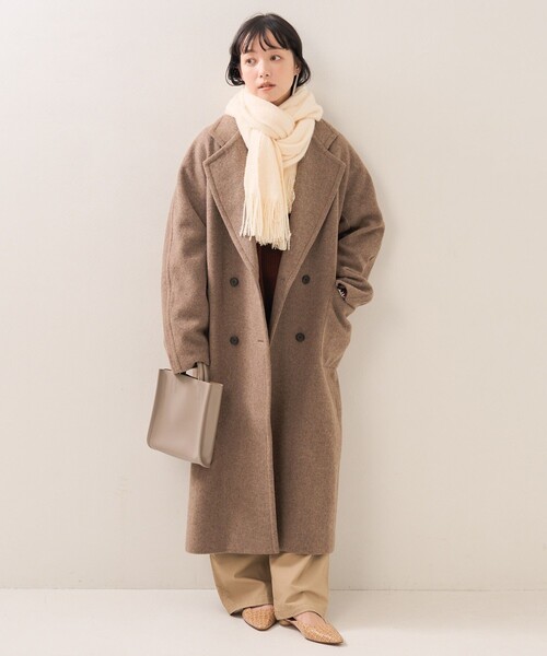 FREAK'S STORE(フリークスストア)の「BASISBROEK/バージスブルック KING/キング(チェスターコート)(チェスターコート・レディース・ブラック/ブラウン/キャメル・1)」の4枚目の写真