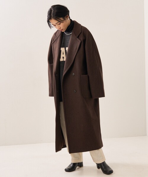 FREAK'S STORE(フリークスストア)の「BASISBROEK/バージスブルック KING/キング(チェスターコート)(チェスターコート・レディース・ブラック/ブラウン/キャメル・1)」の21枚目の写真
