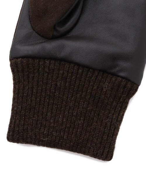 tk.TAKEO KIKUCHI（ティーケータケオキクチ）の「◆【スマホ対応】スエード×リブグローブ（手袋・メンズ・ブラック/ネイビー/ダークブラウン・00）」の8枚目の写真