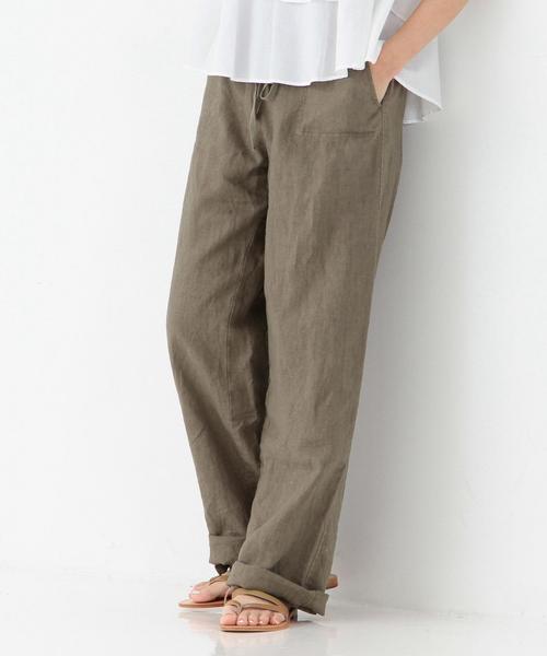 Another Edition（アナザーエディション）の「ソリッドイージーパンツ/AEBC SOLID EASY PT◆（その他パンツ・レディース・オリーブ/ライトブルー・ﾌﾘ-/フリー）」の2枚目の写真