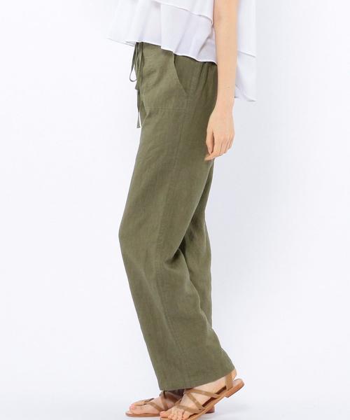 Another Edition（アナザーエディション）の「ソリッドイージーパンツ/AEBC SOLID EASY PT◆（その他パンツ・レディース・オリーブ/ライトブルー・ﾌﾘ-/フリー）」の5枚目の写真