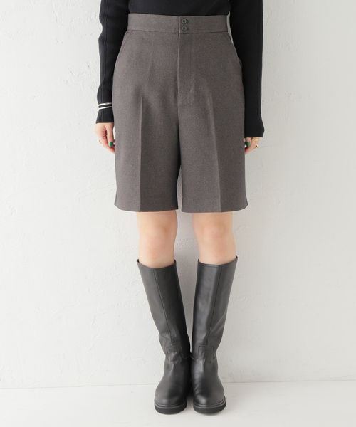 JOURNAL STANDARD relume（ジャーナルスタンダード　レリューム）の「ウォッシャブルサージストレッチハーフパンツ（その他パンツ・レディース・チャコールグレー/ブラック・FREE）」の15枚目の写真