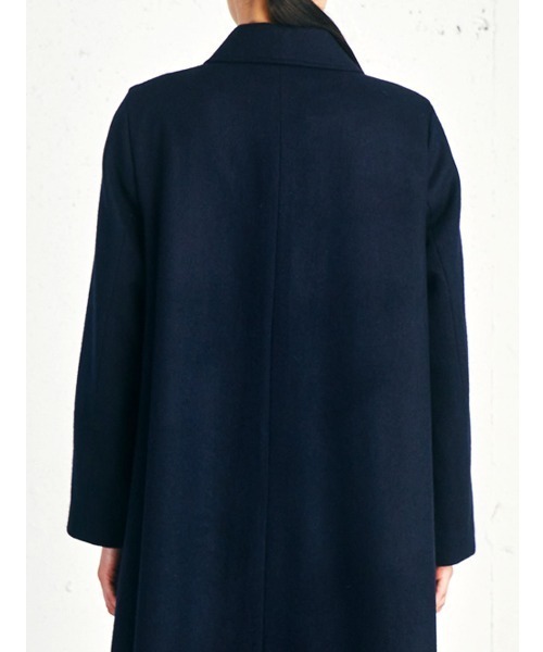 MidiUmi（ミディウミ）の「MidiUmi リサイクルウールステンカラーフレアコート（ステンカラーコート・レディース・グレー・FREE）」の18枚目の写真