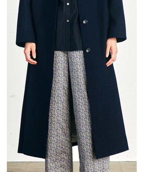 MidiUmi（ミディウミ）の「MidiUmi リサイクルウールステンカラーフレアコート（ステンカラーコート・レディース・グレー・FREE）」の9枚目の写真