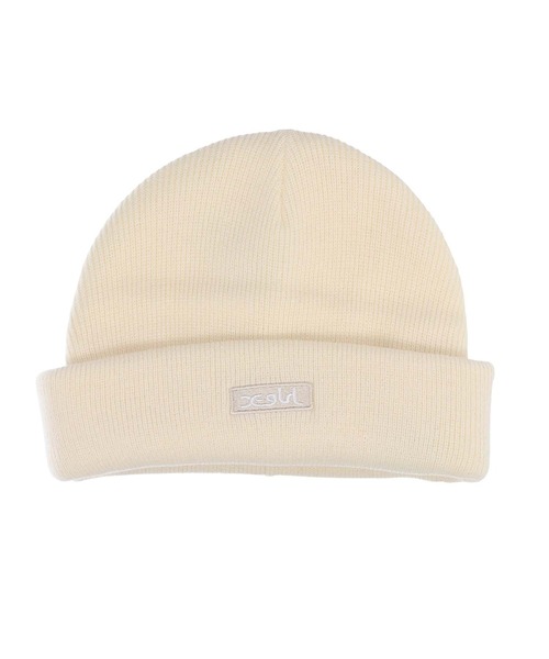 X-girl(エックスガール)の「3WAY KNIT CAP(ニットキャップ/ビーニー・レディース・オフホワイト/ブルー/ブラック・ONE SIZE)」の2枚目の写真