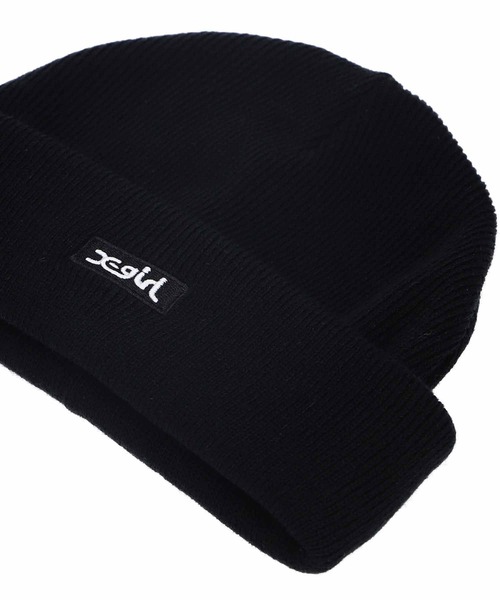 X-girl(エックスガール)の「3WAY KNIT CAP(ニットキャップ/ビーニー・レディース・オフホワイト/ブルー/ブラック・ONE SIZE)」の7枚目の写真