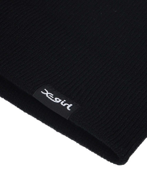 X-girl(エックスガール)の「3WAY KNIT CAP(ニットキャップ/ビーニー・レディース・オフホワイト/ブルー/ブラック・ONE SIZE)」の9枚目の写真