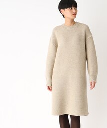 OPAQUE.CLIP | MIXローゲージニットワンピース(ワンピース)