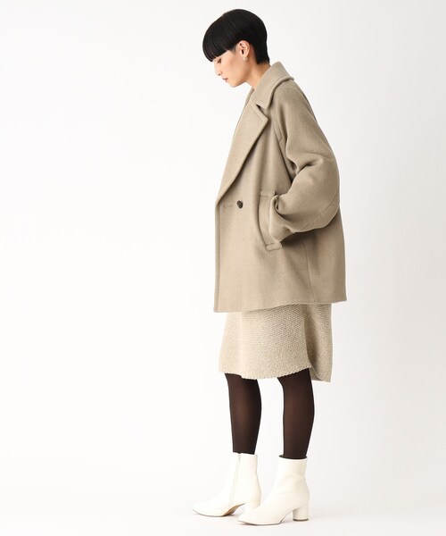 OPAQUE.CLIP（オペークドットクリップ）の「◆MIXローゲージニットワンピース（ワンピース・レディース・ベージュ系3/ライトグリーン系・00）」の11枚目の写真