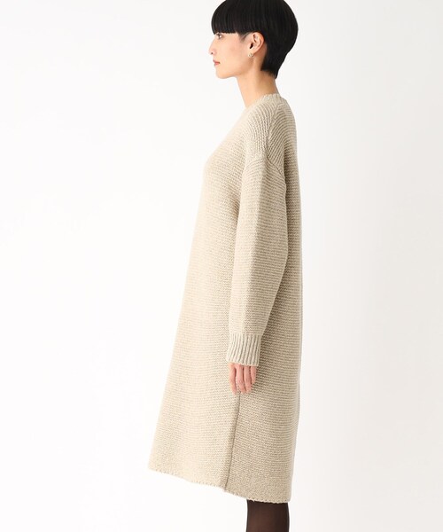 OPAQUE.CLIP（オペークドットクリップ）の「◆MIXローゲージニットワンピース（ワンピース・レディース・ベージュ系3/ライトグリーン系・00）」の17枚目の写真