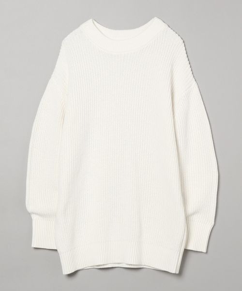 JEANASIS（ジーナシス）の「5Gコットンアゼクルーネックプルオーバー（ニット/セーター・レディース・グレー/オフホワイト/ブルー/ピンク・FREE）」の15枚目の写真