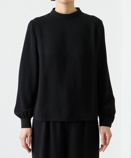 AIMER(エメ)の「【喪服・礼服・WEB限定】Vネックノーカラージャケット・プチハイネックブラウス・ワイドパンツ 3点セット ブラックフォーマルアンサンブル(スーツセット・レディース・ブラック・7号/9号/11号/13号/15号/17号)」の21枚目の写真