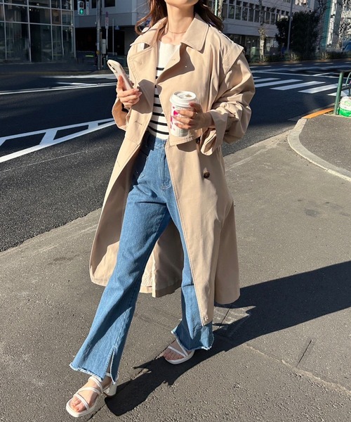 セール】【ZOZO限定】ジレにもショートトレンチにも/大人可愛い