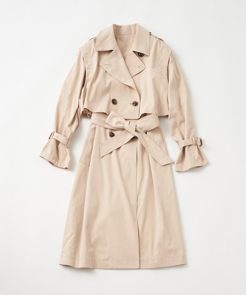 定番✨アナイ❤ トレンチコート　ライナー付き寒くなる前におすすめ✨ セール】【ZOZO限定】ジレにもショートトレンチにも/大人可愛い