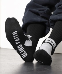 HUF（ハフ）の「HUF×GIRL SKATEBOARDS/ハフ×ガールスケートボード  FALSE HOPE & BLIND FAITH SOCK ソックス（ソックス/靴下・メンズ）」