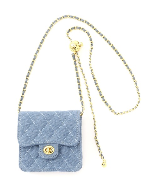 FREE'S MART（フリーズマート）の「◆2Wayキルティングミニバッグ（ショルダーバッグ・レディース・ブラック/ホワイト/イエロー/ブルー・ﾌﾘ-）」の3枚目の写真