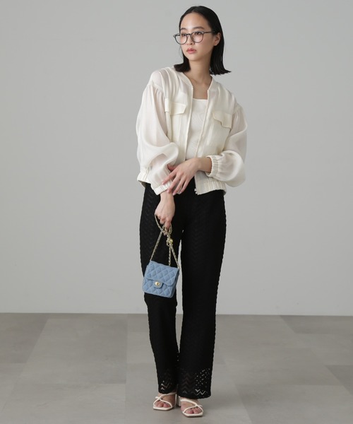 FREE'S MART（フリーズマート）の「◆2Wayキルティングミニバッグ（ショルダーバッグ・レディース・ブラック/ホワイト/イエロー/ブルー・ﾌﾘ-）」の13枚目の写真