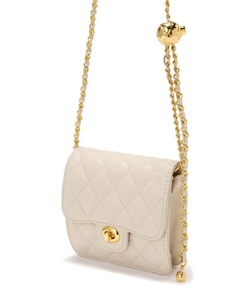 FREE'S MART（フリーズマート）の「◆2Wayキルティングミニバッグ（ショルダーバッグ・レディース・ブラック/ホワイト/イエロー/ブルー・ﾌﾘ-）」の21枚目の写真