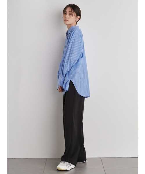 emmi atelier バックデザインシャツ レディース 白 white 長袖 emmi atelier バックデザインシャツ レディース 白 white 長袖