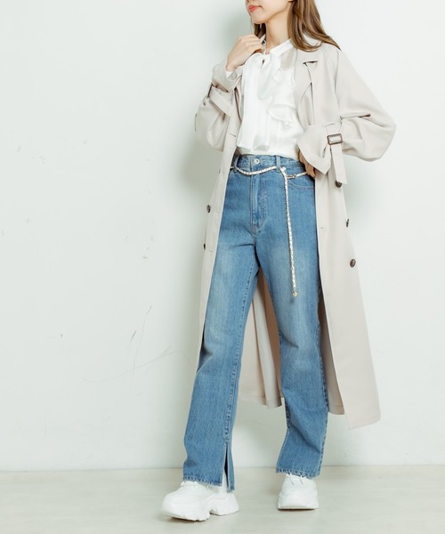 OLIVE des OLIVE（オリーブデオリーブ）の「Bigリボンボウタイブラウス（シャツ/ブラウス・レディース・オフホワイト/サックスブルー/ホワイト・FREE）」の14枚目の写真