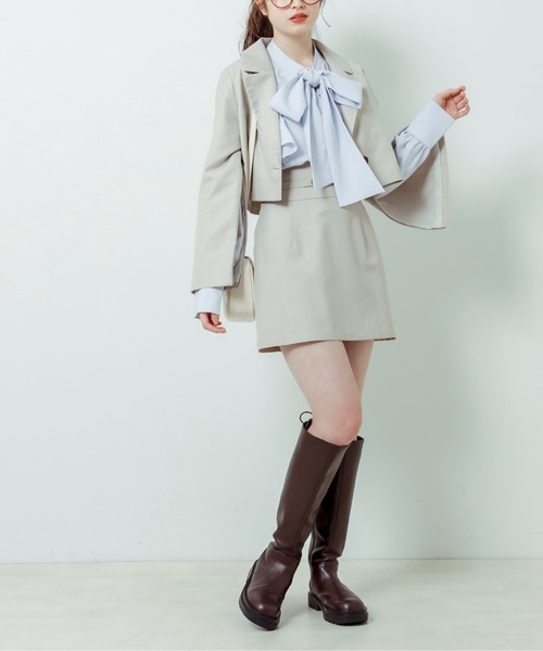 OLIVE des OLIVE（オリーブデオリーブ）の「Bigリボンボウタイブラウス（シャツ/ブラウス・レディース・オフホワイト/サックスブルー/ホワイト・FREE）」の22枚目の写真