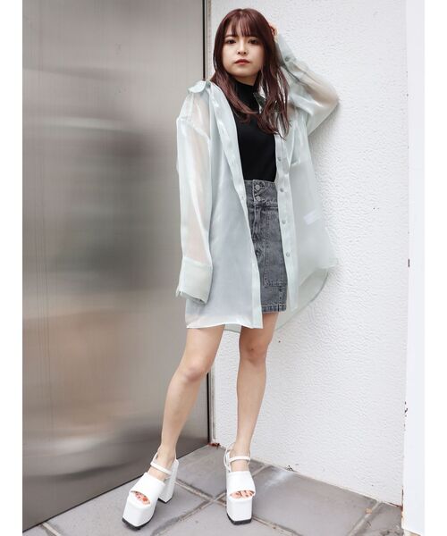 MURUA（ムルーア）の「プラットフォームサンダル（サンダル・レディース・ホワイト/ブラック・35/36/37）」の6枚目の写真