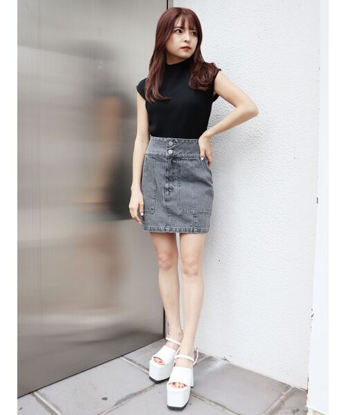 MURUA（ムルーア）の「プラットフォームサンダル（サンダル・レディース・ホワイト/ブラック・35/36/37）」の7枚目の写真