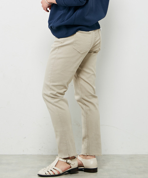 MELROSE claire（メルローズ クレール）の「【Healthy denim H.Salt Midrise Tapered】（デニムパンツ・レディース・ライトインディゴブルー/ライトグレー/インディゴブルー・1/4/3/2）」の5枚目の写真