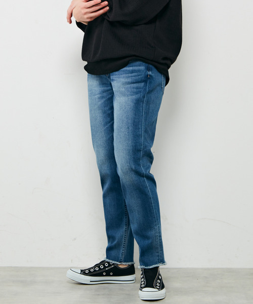 MELROSE claire（メルローズ クレール）の「【Healthy denim H.Salt Midrise Tapered】（デニムパンツ・レディース・ライトインディゴブルー/ライトグレー/インディゴブルー・1/4/3/2）」の7枚目の写真