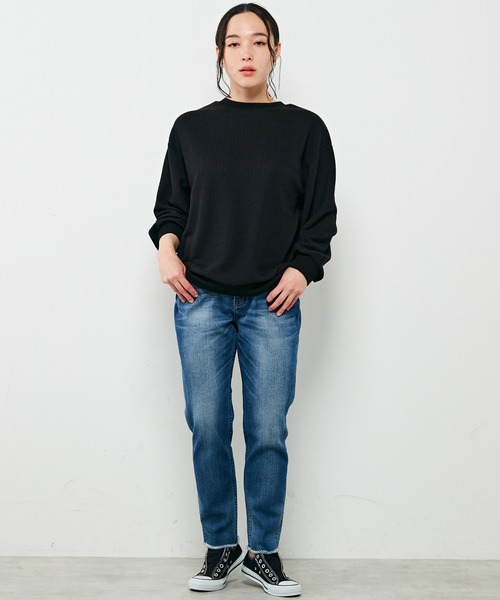 MELROSE claire（メルローズ クレール）の「【Healthy denim H.Salt Midrise Tapered】（デニムパンツ・レディース・ライトインディゴブルー/ライトグレー/インディゴブルー・1/4/3/2）」の10枚目の写真