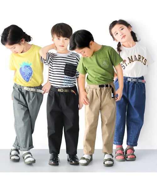 L.COPECK(エルコペック)の「デニム・チノシェフパンツ(デニムパンツ・キッズ・ブラック/ベージュ/カーキ/ネイビー・130cm/110cm/140cm/120cm/100cm)」の5枚目の写真