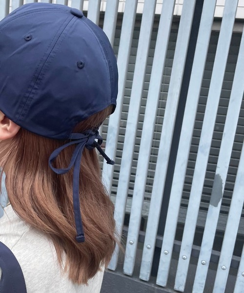 Casselini（キャセリーニ）の「Casselini(キャセリーニ)リボンキャップ（キャップ・レディース・ブラック/ベージュ/ネイビー/サックスブルー/チェック・FREE）」の14枚目の写真
