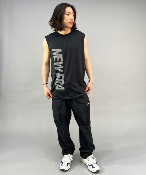 NEW ERA(ニューエラ)の「【ZOZOTOWN限定】NEW ERA/ニューエラ/NEW ERA PERFORMANCE/ニューエラパフォーマンス 吸汗速乾 タンクトップ/ノースリーブTシャツ 13516815/13516816/13516817(タンクトップ・メンズ・ホワイト/エメラルド/ブラック・L/XL/XXL/M)」の9枚目の写真