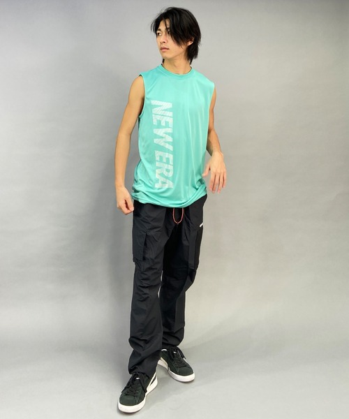 NEW ERA(ニューエラ)の「【ZOZOTOWN限定】NEW ERA/ニューエラ/NEW ERA PERFORMANCE/ニューエラパフォーマンス 吸汗速乾 タンクトップ/ノースリーブTシャツ 13516815/13516816/13516817(タンクトップ・メンズ・ホワイト/エメラルド/ブラック・L/XL/XXL/M)」の13枚目の写真