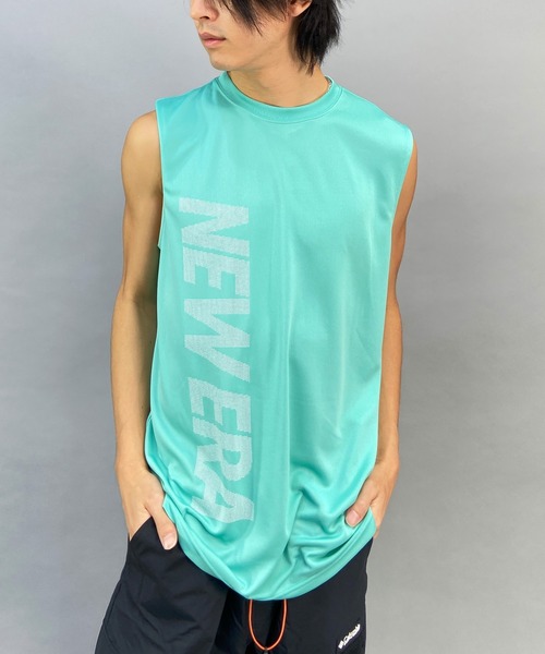 NEW ERA(ニューエラ)の「【ZOZOTOWN限定】NEW ERA/ニューエラ/NEW ERA PERFORMANCE/ニューエラパフォーマンス 吸汗速乾 タンクトップ/ノースリーブTシャツ 13516815/13516816/13516817(タンクトップ・メンズ・ホワイト/エメラルド/ブラック・L/XL/XXL/M)」の11枚目の写真