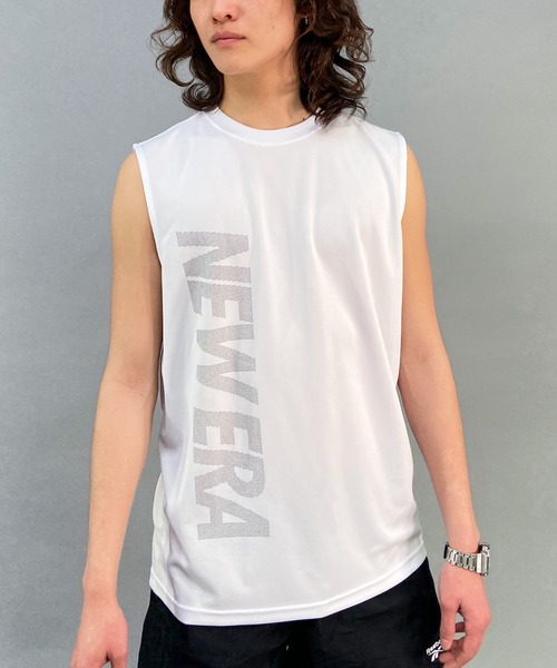 NEW ERA(ニューエラ)の「【ZOZOTOWN限定】NEW ERA/ニューエラ/NEW ERA PERFORMANCE/ニューエラパフォーマンス 吸汗速乾 タンクトップ/ノースリーブTシャツ 13516815/13516816/13516817(タンクトップ・メンズ・ホワイト/エメラルド/ブラック・L/XL/XXL/M)」の4枚目の写真