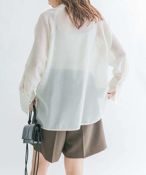 KBF（ケイビーエフ）の「デザインシアーシャツ（シャツ/ブラウス・レディース・ホワイト系その他/ベージュ系その他/オレンジ系その他・ONE）」の16枚目の写真