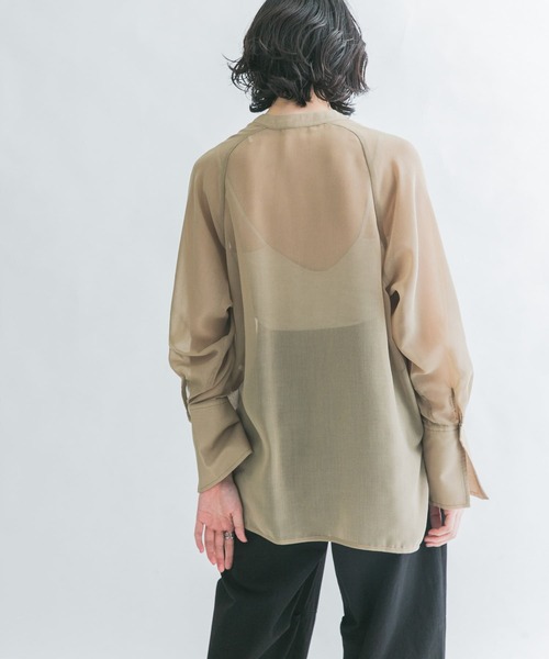 KBF（ケイビーエフ）の「デザインシアーシャツ（シャツ/ブラウス・レディース・ホワイト系その他/ベージュ系その他/オレンジ系その他・ONE）」の11枚目の写真