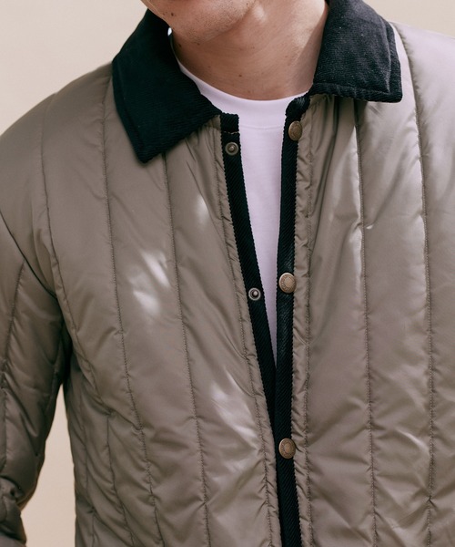 LAVENHAM（ラベンハム）の「VERTICAL QUILT DENHAM MENS / バーティカルキルト デンハム メンズ（その他アウター・メンズ・ベージュ系その他/ネイビー・S/M/L/XS）」の13枚目の写真